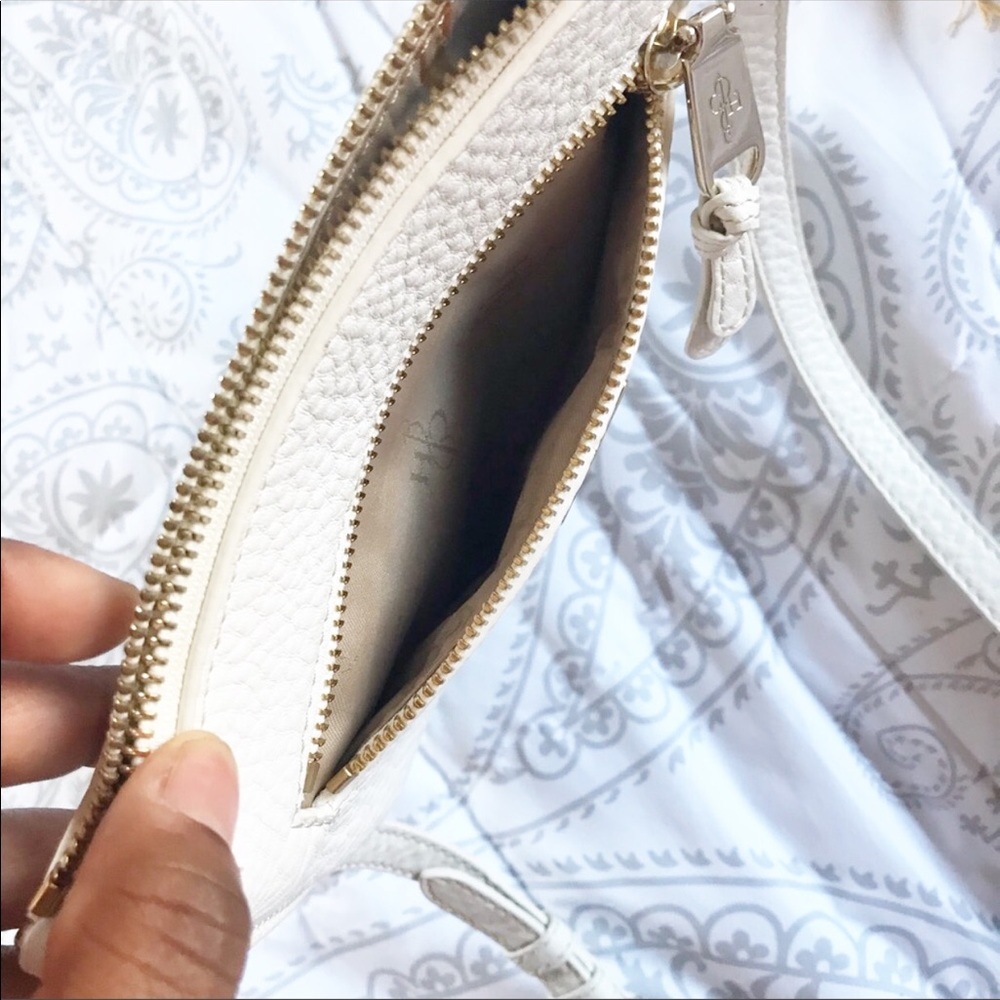 SOLD Cole Haan Womens White Leather Crossbody Bag - Picture 5 of 5